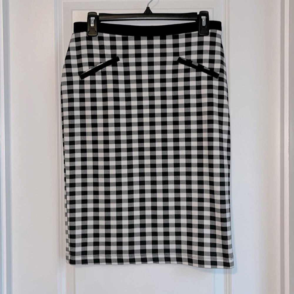 ⚡️ 3 for $30 ⚡️ Jules & Leopold Gingham Checked Pencil Skirt
